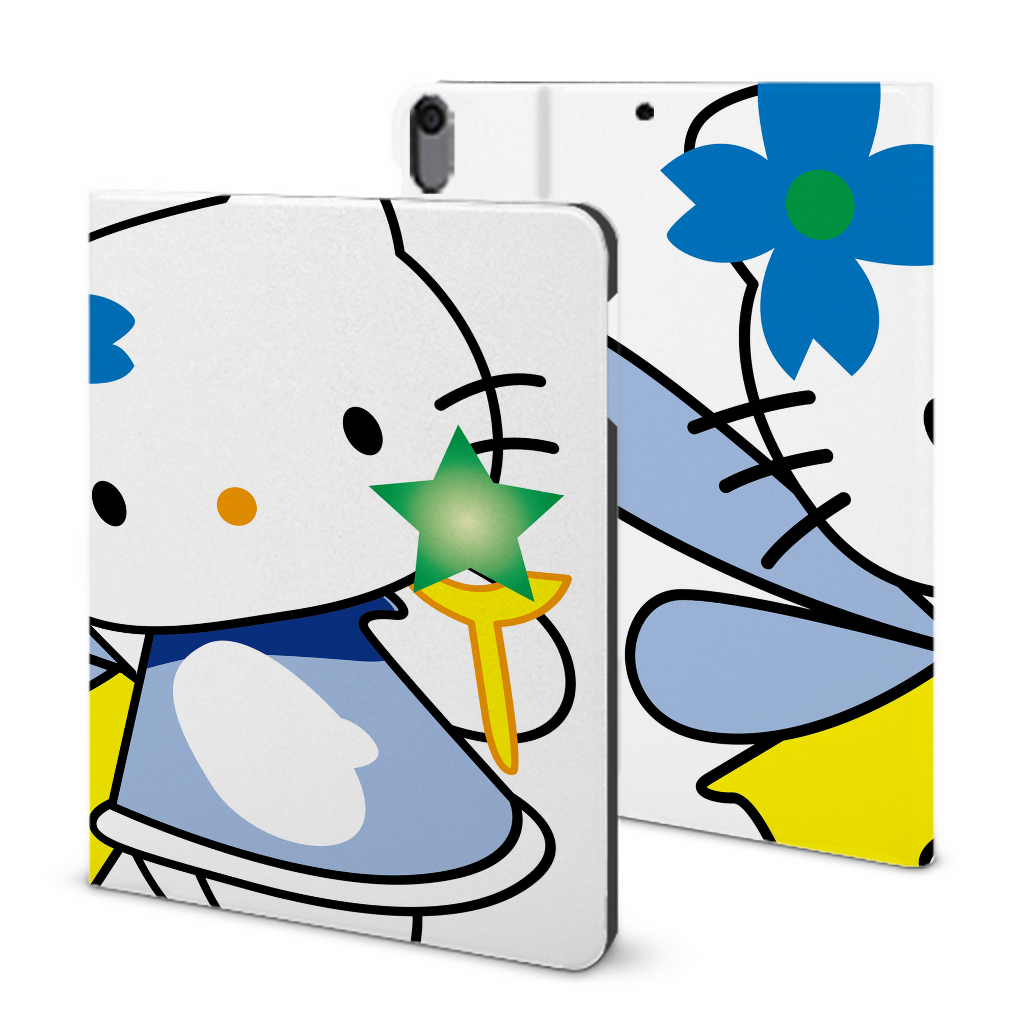 （画像用） Hello Kitty ハローキティ IPad ケース ブック型 PUレザー TPU 耐衝撃 軽量 薄型 ペン収納なし 全面保護 IPad 各モデル対応